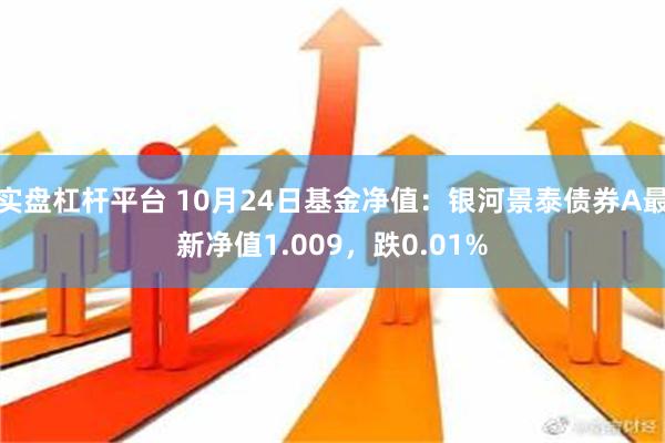 实盘杠杆平台 10月24日基金净值：银河景泰债券A最新净值1.009，跌0.01%