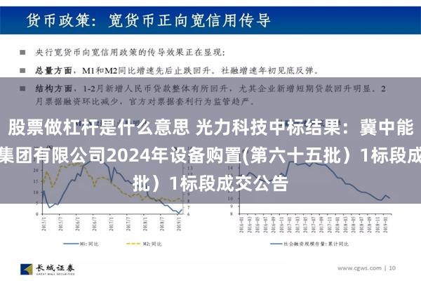 股票做杠杆是什么意思 光力科技中标结果：冀中能源峰峰集团有限公司2024年设备购置(第六十五批）1标段成交公告